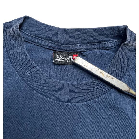 Vtg Quiksilver Faded Distress Shirt L -XL Surf Skate Grunge Vaporwave OP 90s Y2K - Picture 3 of 9